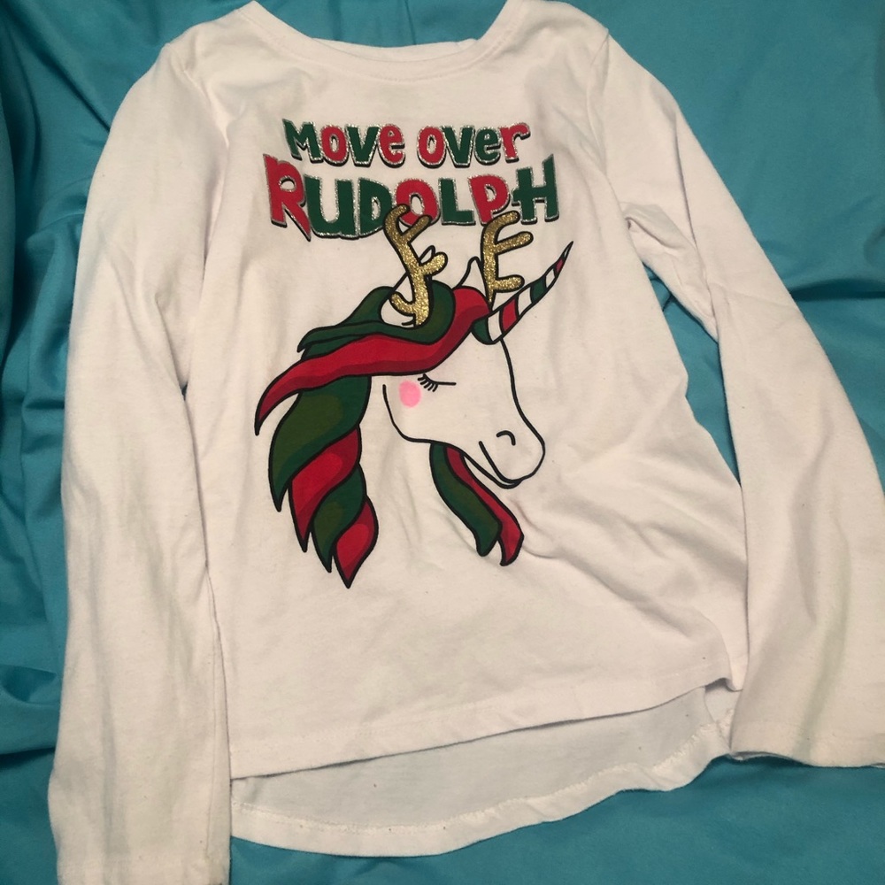 Girls 2 Piece Long Sleeve Unicorn Set. Size 7-8